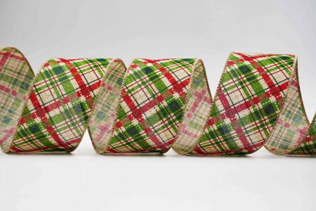 Festival Plaid Wired Ribbon_KF7122GC-13-183_natural